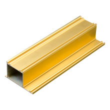 Profil en aluminium Golden Color Double vitrage Sliding 2000 Profil en aluminium Windows Materials Profil pour la décoration